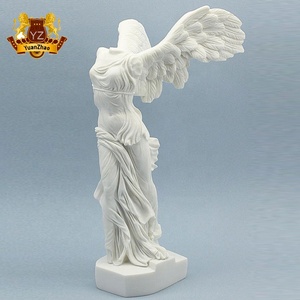 Statue de déesse occidentale célèbre, ange ailé, <span class=keywords><strong>Victoire</strong></span> de <span class=keywords><strong>Samothrace</strong></span> grandeur nature, design personnalisé en marbre pour utilisation en extérieur dans les jardins - Product Image 4