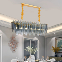 Lámpara Colgante JYLIGHTING, Diseño Circular Arqueado, Anillo Acrílico, Acabado Doble Brillante y Esmerilado, Estilo Mediterráneo para Villa