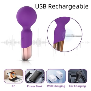 Commercio all'ingrosso Mini AV bacchetta del Silicone vibratore magico con 10 frequenze per i giocattoli del sesso delle donne adulte - Product Image 5