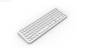 Im lặng cắt kéo không dây BT Bàn phím có thể sạc lại siêu mỏng kích thước đầy đủ 99 phím Bàn phím với bàn phím số - Product Image 5