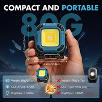 Lampu Kerja LED COB Super Mini Baru dengan Basis Magnetik, Dapat Diisi Ulang via USB, Sangat Terang untuk Berkemah di Luar Ruangan, Senter, Perbaikan Mobil