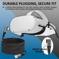 Cable VR Compatible con Oculus Quest 3/2/1, Cable Trenzado de Nailon para Juegos de PC Steam VR, Cable USB 3.2 Tipo C para Transferencia de Datos