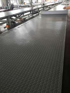 Alfombra <span class=keywords><strong>de</strong></span> <span class=keywords><strong>Goma</strong></span> SBR Circular Gris con Diseño <span class=keywords><strong>de</strong></span> Monedas en Rollo <span class=keywords><strong>para</strong></span> Base <span class=keywords><strong>de</strong></span> Silla - Product Image 1