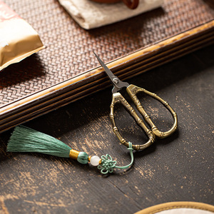 Ciseaux pour sachets de thé, petits ciseaux à thé pour la cérémonie du thé et l'art du thé, accessoires pour le thé, coupe-fils pour point de croix, ciseaux manuels - Product Image 1