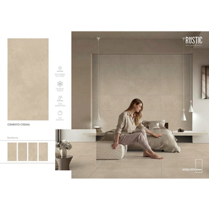 Foshan Super Cemento Grey Glazed Porcelain Tiles Concrete Look Designer 24x48inch Floor Wall Tile - Product Image 2