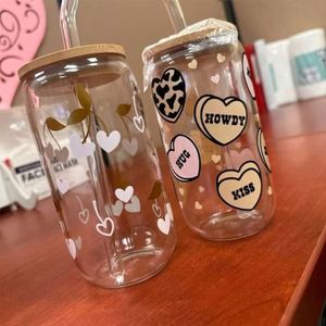 UV DTF Transfer Sticker 16oz Glass Cups <b>Wrap</b> Transfer Sticker 7000 Designs Ready to Print - Product Image 3