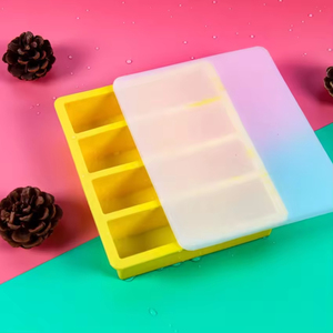4 Cavity Eco-Friendly Silicone Cream Maker with Collins Mold Lid Easy Release Long Ice Making Non-Toxic Freezer Safe - Product Image 2