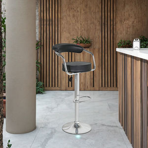 Ekintop Chaise de <span class=keywords><strong>Bar</strong></span> Moderne Pivotante de Luxe Tabouret Haut de Comptoir de Cuisine Relevable en Métal et Cuir PU - Product Image 6