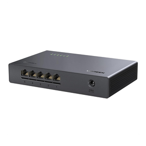 UGREEN สวิตช์เครือข่าย 2.5Gbps, ฮับแยกอีเธอร์เน็ตแบบไม่ต้องจัดการ 5 พอร์ต, แบบเสียบใช้งานได้ทันที, ไม่มีพัดลม, ติดตั้งบนโต๊ะหรือผนัง, รับประกันตลอดอายุการใช้งาน - Product Image 1