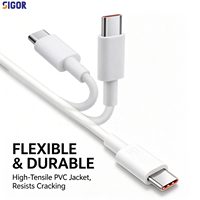 Kabel Pengisian Daya Super Cepat USB 6A Tipe A ke Tipe C, Inti Tembaga Berlapis Timah, Kabel Transfer Data, Panjang Sesuai Pesanan