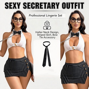 Hoge kwaliteit cosplay lingerie sexy vrouwen secretaresse uniform dames sexy intieme lingerie - Product Image 1