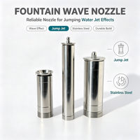 Boquilla de fuente de agua danzante con efecto de onda brillante de acero inoxidable Dashuofountain, moderna y comercial para estanques de parques