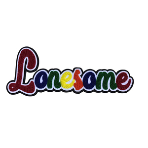 Logo de mode grande lettre coudre sur vêtement broderie à capuche patchs en chenille personnalisés - Product Image 3