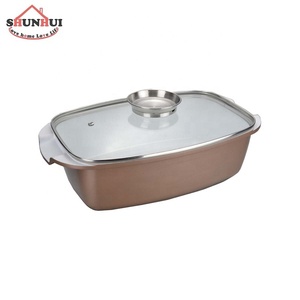 Moldes para Asar de 32 cm con Tapa Antigoteo, Molde para Asar de Aluminio Fundido de 12 Pulgadas - Product Image 2