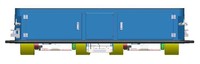 AGV de levage robuste omnidirectionnel IP44 à suspension servo-hydraulique basse tension pour la manutention de conteneurs de stockage d'énergie de 50 tonnes