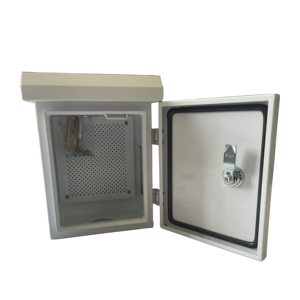 Boîtier <span class=keywords><strong>de</strong></span> prise électrique industrielle IP65 étanche pour l'extérieur, armoire réseau sur pied à montage mural - Product Image 1