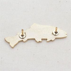 Emblema de alfinetes de lapela para peixes truta, emblema de design gratuito banhado a ouro, alfinetes esmaltados personalizados, logotipo personalizado de metal, emblema de lapela de fábrica - Product Image 6