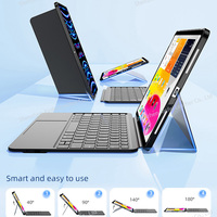 Clavier sans fil portable Teclado Wireless Bt Clavier pour tablette avec étui pour Ipad Pro Air 4 11 10,9 pouces Magic Touch Pad