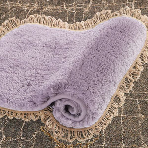 Vente en gros de tapis en microfibre de 6 à 8 mm, sur mesure, vert olive, peluche, pour animaux de compagnie, directement de l'usine, polyester, pour adolescents, voyage - Product Image 3