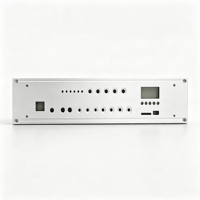 Plaque frontale en aluminium CNC OEM, usinée sur mesure, anodisée, sablée, fraisage de précision, pour amplificateur audio et instrument