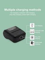 Printer Bluetooth MIni portabel 58mm Android IOS, Printer penerimaan termal dengan mesin cetak tagihan USB untuk ponsel