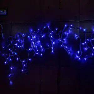 Led Icicle Lights Outdoor Connectable Icicle String Lights Outdoor Waterproof For Christmas Holiday Decoration