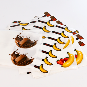Factory Direct OEM Custom Fruit Themed Clear BOPP Die-Cut Label <b>Stickers</b> - <b>Waterproof</b> Food Packaging Labels - Product Image 2