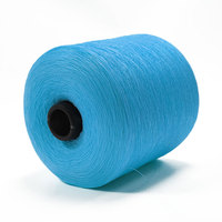 En gros 28S/1 Polyester Viscose Mixte Teint Brillant Refroidissement Fil De Soie pour Crochet Tissage À Tricoter D'été Fil De Glace