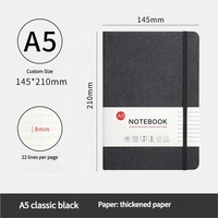 Carnet A5 personnalisable avec couverture en PU, fermeture élastique, pages lignées, OEM ODM, impression de logo personnalisée, cadeau d'entreprise, journal d'écriture