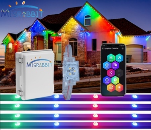 Nhôm Theo Dõi Rgbw LED Pixel Đèn Ip68 Không Thấm Nước Ứng Dụng Thông Minh Điều Khiển 5-Năm Bảo Hành Cho Vĩnh Viễn Ngoài Trời Giáng Sinh Chiếu Sáng - Product Image 5