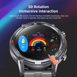 นาฬิกาอัจฉริยะ S350 Love Tests รุ่นปี 2025 หน้าจอ TFT HD ขนาด 1.53 นิ้ว มาตรฐาน IP68 ตรวจวัดอัตราการเต้นของหัวใจ รองรับการโทรผ่านบลูทูธ นาฬิกาอัจฉริยะสำหรับผู้ชาย - Product Image 5