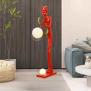 Lámpara de Pie con Figura de Hombre Tocando Saxofón, LED, Decoración para Hotel, Galería de Arte, Obra de Arte, Lámpara de Pie de Resina, Adornos para <span class=keywords><strong>Bar</strong></span> - Product Image 5