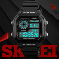 SKMEI 1299 Modische Wasserdichte Digitaluhr mit 18mm Armband Anpassbares Design Digitaluhr im Sportstil