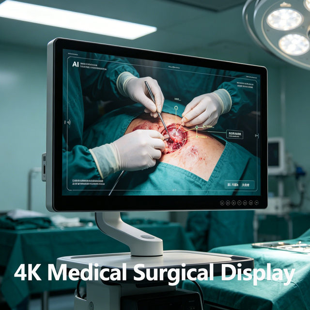 4K Ultra HD Medical Grade Surgical Display, Endoscopy LCD Monitor with High Brightness with True Color for or & Clinical Use