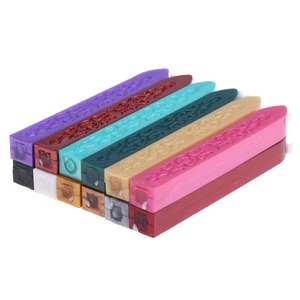 Bâtons de <span class=keywords><strong>cire</strong></span> à cacheter DIY, 12 couleurs, pour <span class=keywords><strong>sceau</strong></span> de marque, outils d'artisanat manuel, SOHOBUCKS Office - Product Image 1