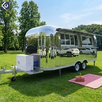 Remorque alimentaire portable personnalisée, chariot de vente ambulante, café, glaces, snacks, concession, restauration extérieure, camion de restauration