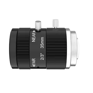 Industrial Wide Angle C-mount Lenses 5MP 2/3" 35mm Robotics Apply Manual Fixed Focus FA lens