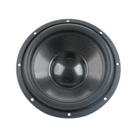 Altavoz wofer de aluminio negro JLD 800W RMS altavoces de coche de cono de fibra de carbono de montaje superficial subwoofer de 12 pulgadas