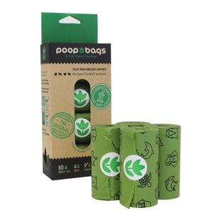 Custom Unscented Disposable <b>Compostable</b> Pet Dog Poop <b>Bags</b> Biodegradable Poop Baggies Carrier Waste <b>Bag</b> - Product Image 1