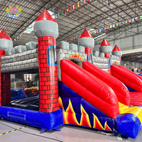 Château gonflable, structure de saut avec toboggan et souffleur pour enfants et adultes, structure de saut gonflable