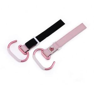 Factory Sale Carabiner Shopping Bag <b>Clips</b> PU Leather Rotatable <b>Hook</b> Straps Stroller <b>Hook</b> for Boys and Girls - Product Image 4