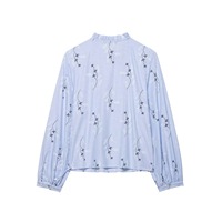 Chemise élégante brodée anti-plis en polyester à manches longues, style français européen, longueur cheville, pour femme, tenue quotidienne modeste, Dubaï