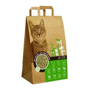Sacs en papier pour litière pour chat en bois de pin, litière pour chat en poudre de manioc, litière pour chat 6L 2,3kg, litière pour chat en bétonite et zéolite, sacs d'emballage - Product Image 5