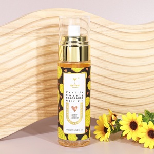 Huiles capillaires à la jojoba, huile d'argan, beurre de karité, parfum <span class=keywords><strong>vanille</strong></span> et noix de coco, huile lissante pour cheveux, sérum lissant, vente en gros - Product Image 3