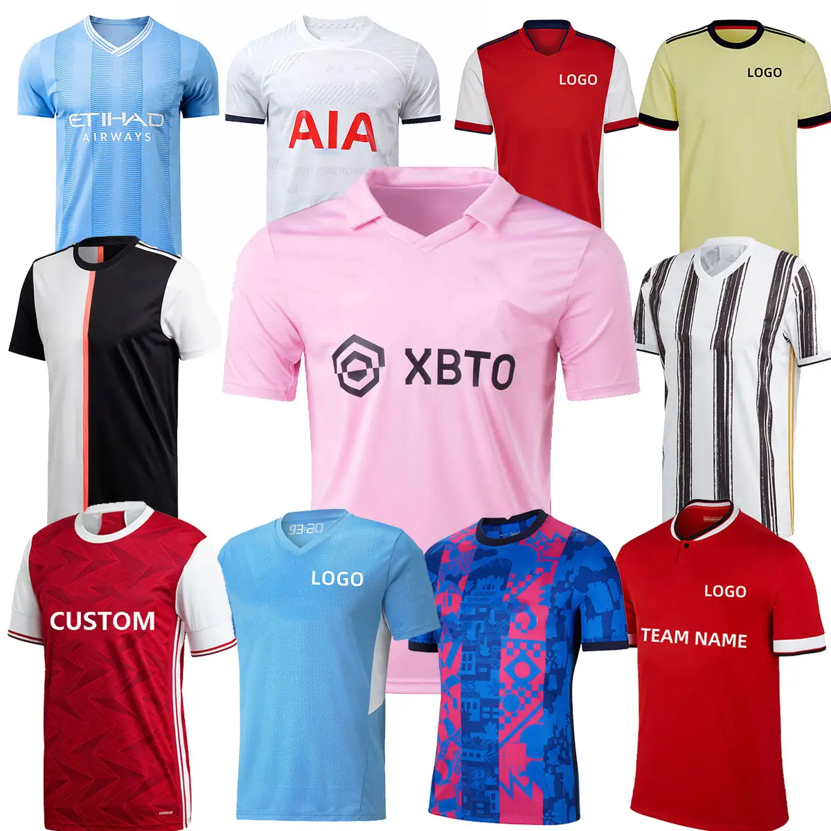 Camiseta de fútbol de entrenamiento de jugador de fútbol superventas, camiseta de fútbol de calidad Original, camiseta de fútbol personalizada