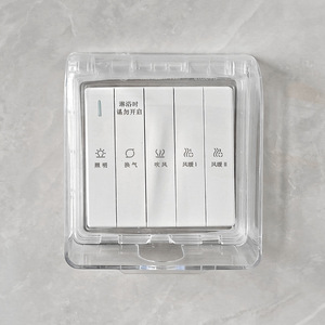 Bathroom Switch Socket Waterproof Box 86 Type IP44 Transparent Protective Cover For Wall Outlet - Product Image 2