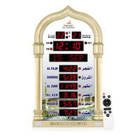 Jam Dinding Masjid AL-FATIHA FAJ-4008 Model Terbaru Dengan Layar LED Digital Pengingat Waktu Azan Yang Akurat