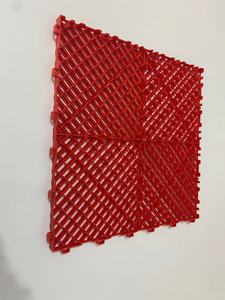 <b>Plastic</b> Floor Tiles Colorful New Materials Eco Friendly Race Deck Red and green Garage <b>Flooring</b> Tiles - Product Image 3