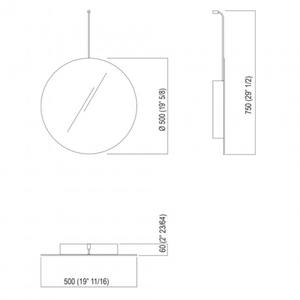 Espejos de baño Agape Bucatini Diseño de espejo elegante y elegante - Product Image 2