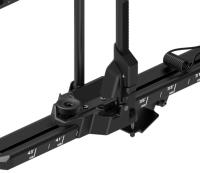 CRA01 Barre de toit de voiture en acier renforcé, alliage d'aluminium, matériaux PA, noire, pour Jeep Wrangler, pneus de 14 à 29 pouces, transport de vélos, charge supérieure à 100 kg